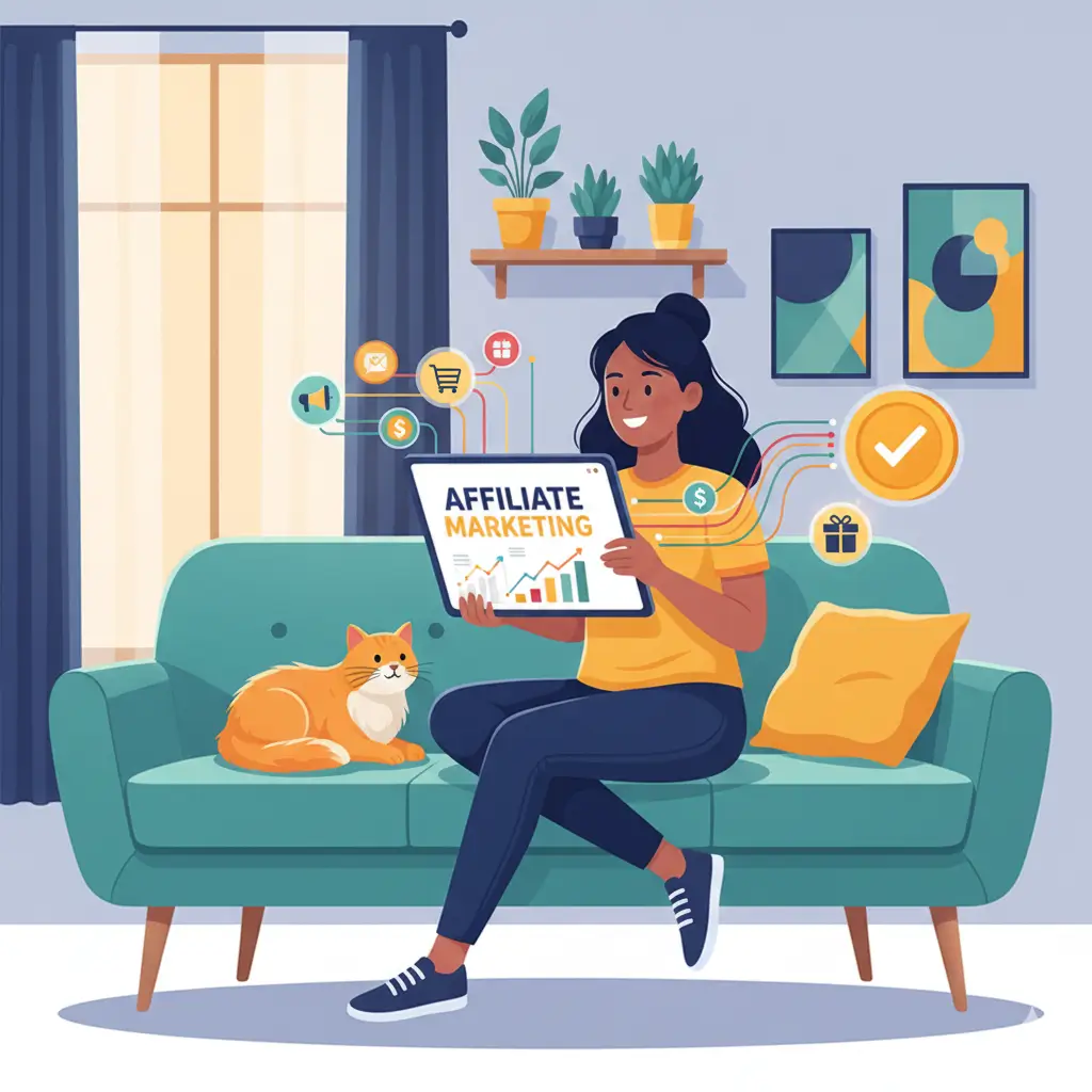 3. كسب المال من التسويق بالعمولة (Affiliate Marketing)