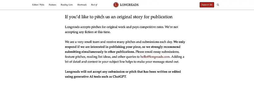 Longreads : Sites pour gagner de l'argent en écrivant