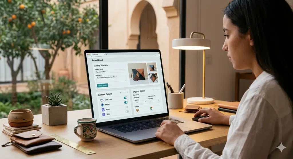 إعداد متجر إلكتروني في المغرب وتجهيزه للإطلاق عبر الحاسوب