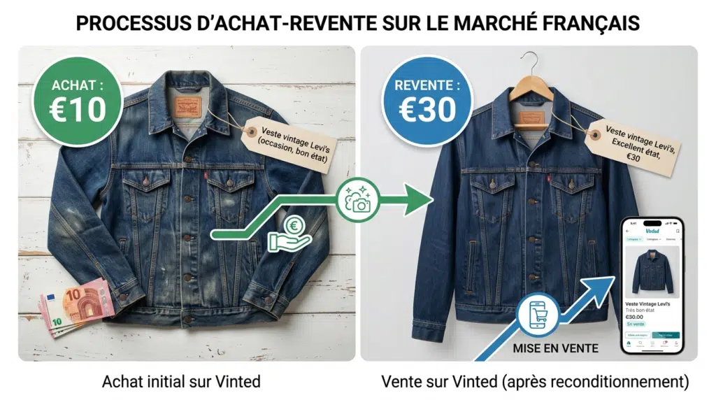 Qu'est-ce que l'achat-revente sur Vinted